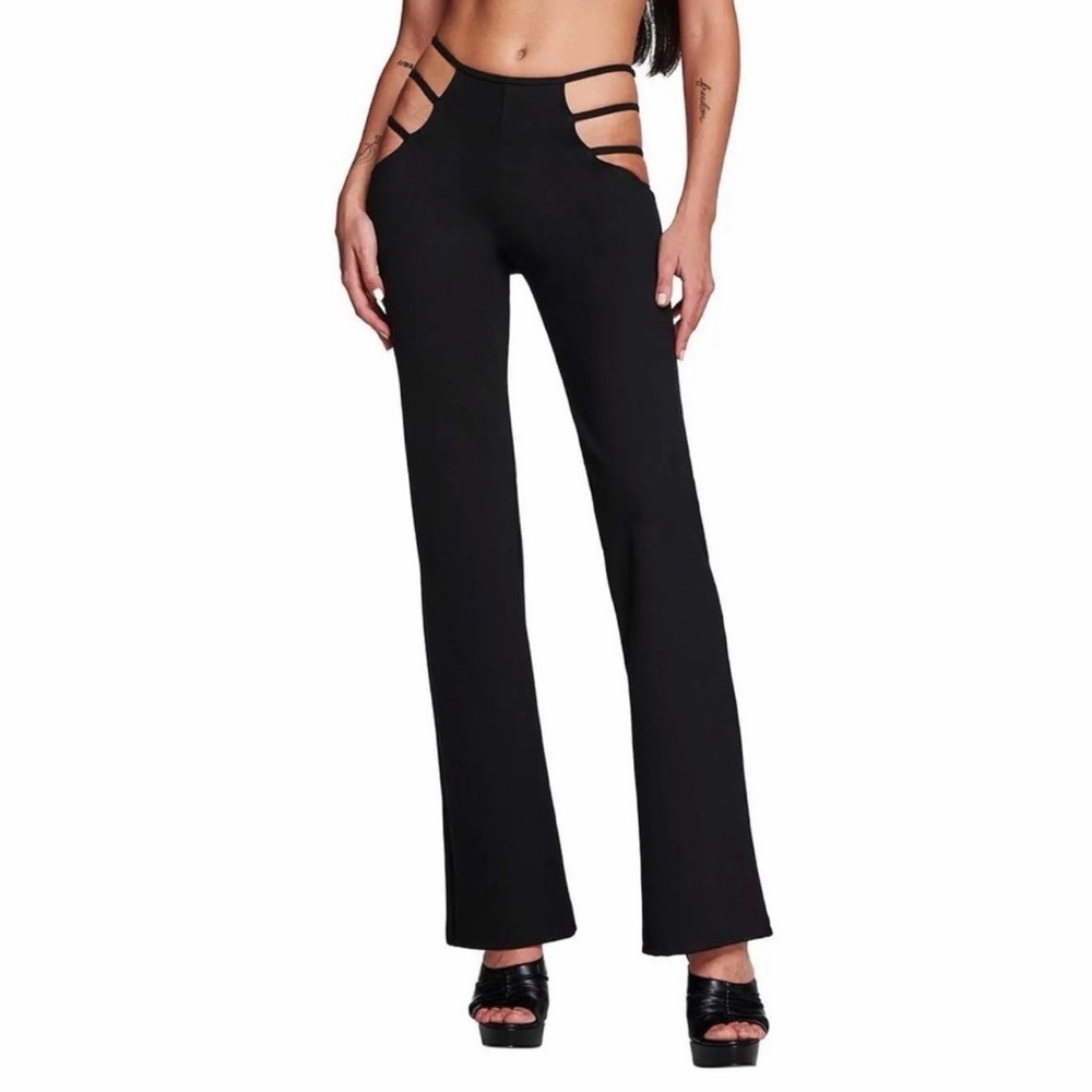 I am Gia Women's Black Cut-Out Pants